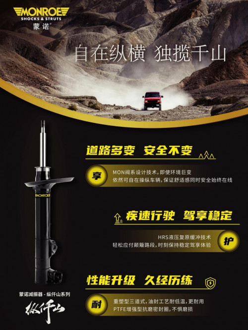 蒙诺智能悬架系统CVSAe减振器，为汽配行业开启全新时代